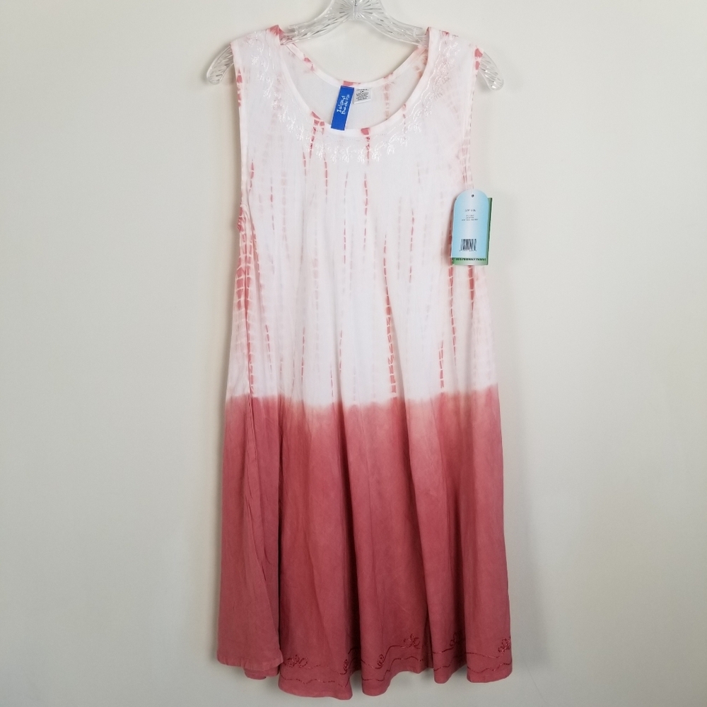 Island Beach Sleeveless Tencel Tank  Dress L/XL NWT